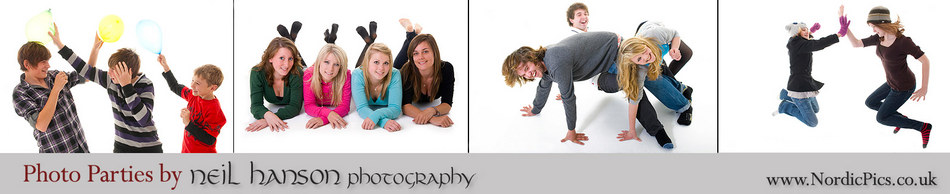 Fun Creative Modern Teenage Studio Photo Parties in Oxfordshire by Neil Hanson Photography
