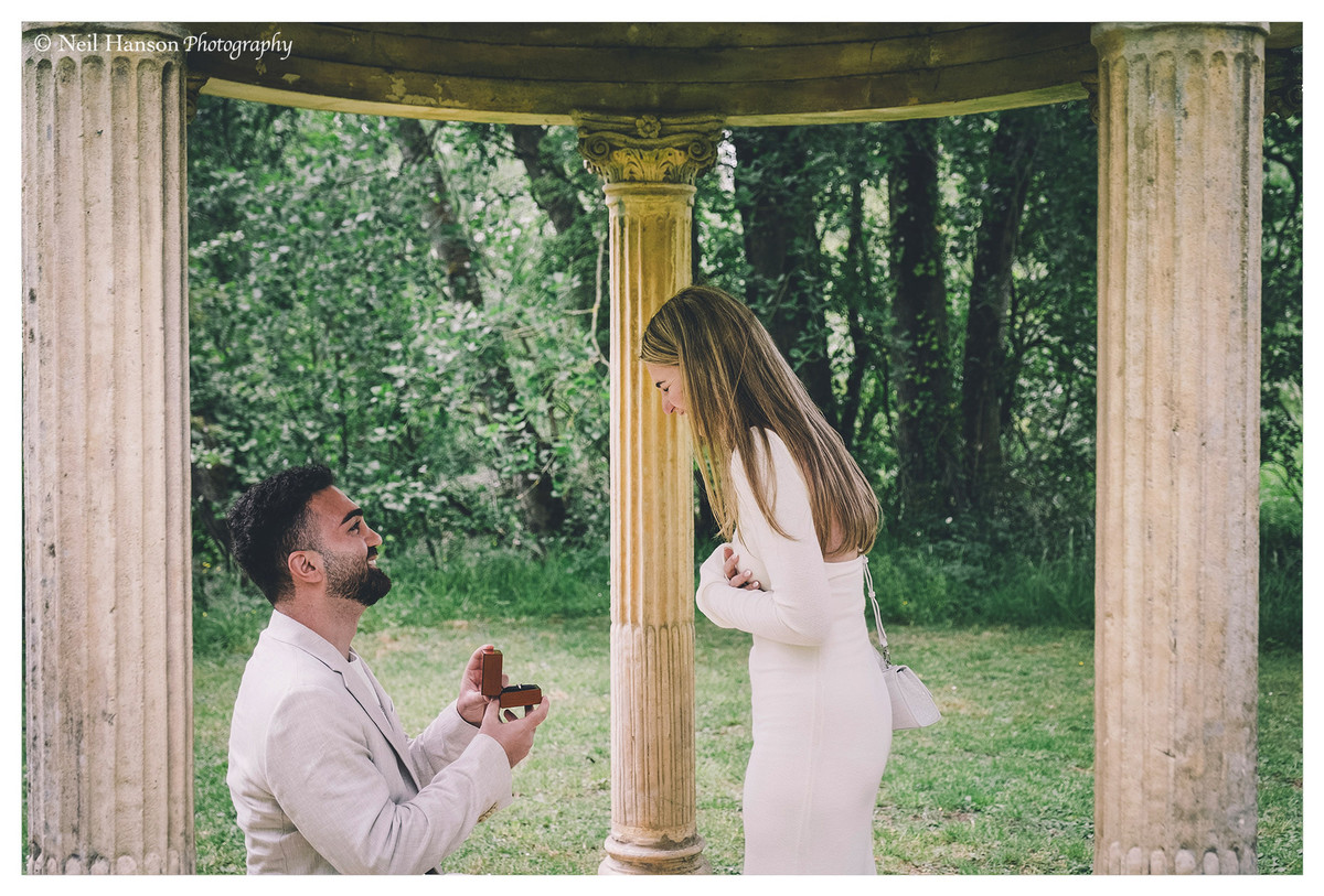 Surprise Proposal Photography in The Cotswolds