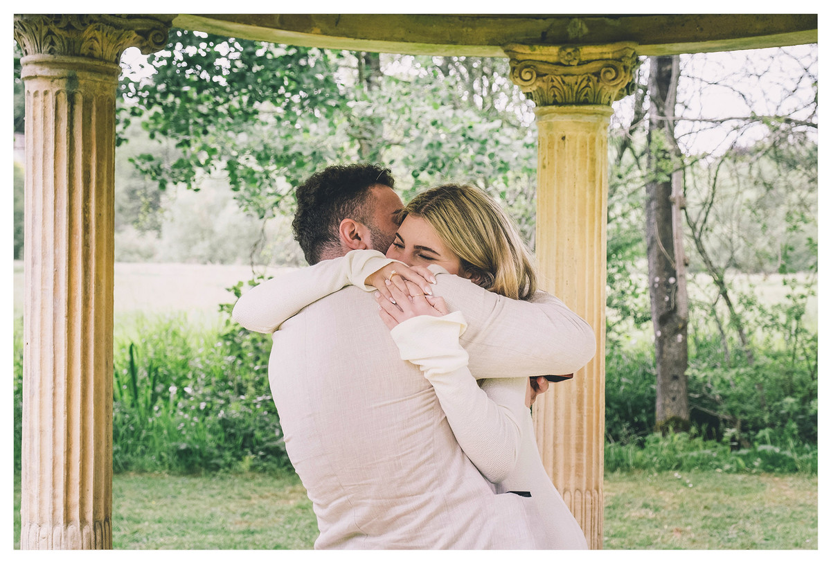 Surprise proposal photography in The Cotswolds