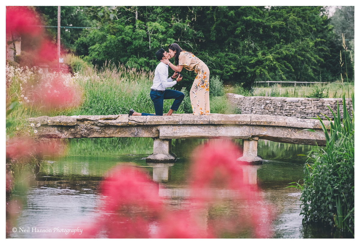 Cotswold Surprise Proposal Photography in Lower Slaughter