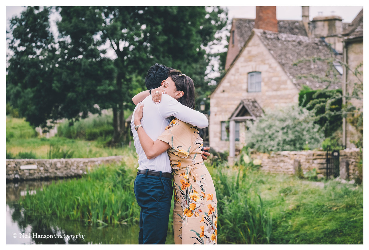 Cotswold Surprise Proposal Photography in Lower Slaughter