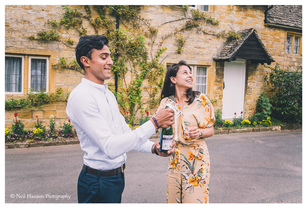 Cotswold Surprise Proposal Photography in Lower Slaughter
