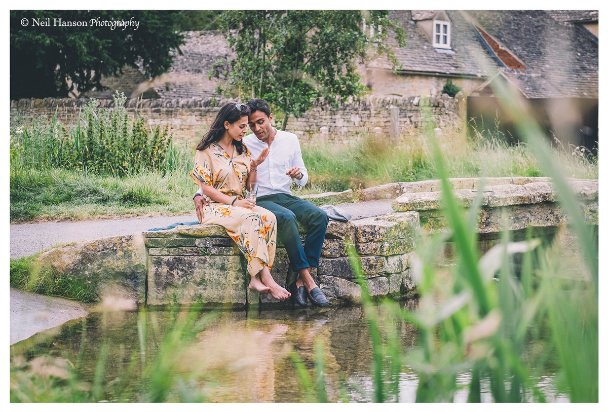 Cotswold Surprise Proposal Photography in Lower Slaughter