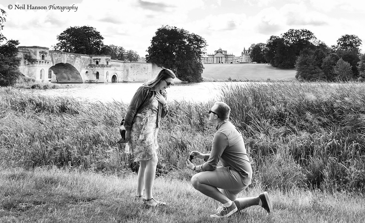Blenheim Palace Surprise Proposal Photography