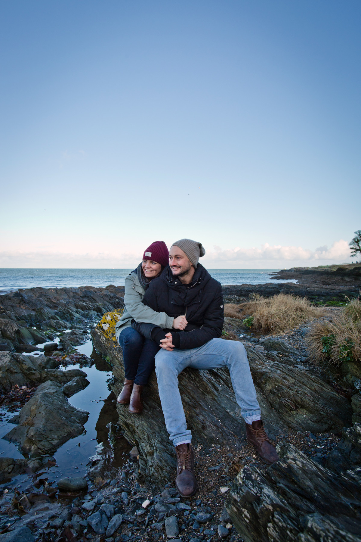 engagement photography claire and geordie in Crawfordsburn Country Park