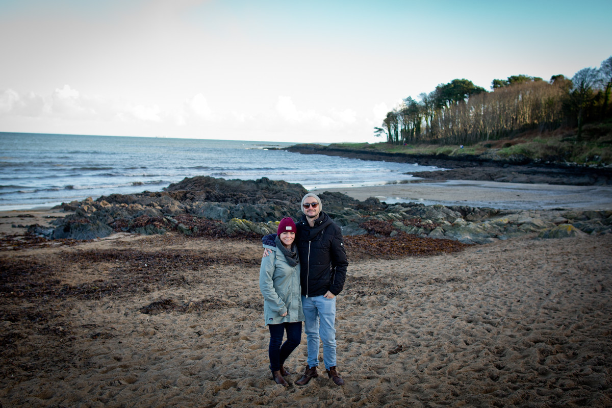 engagement photography claire and geordie in Crawfordsburn Country Park