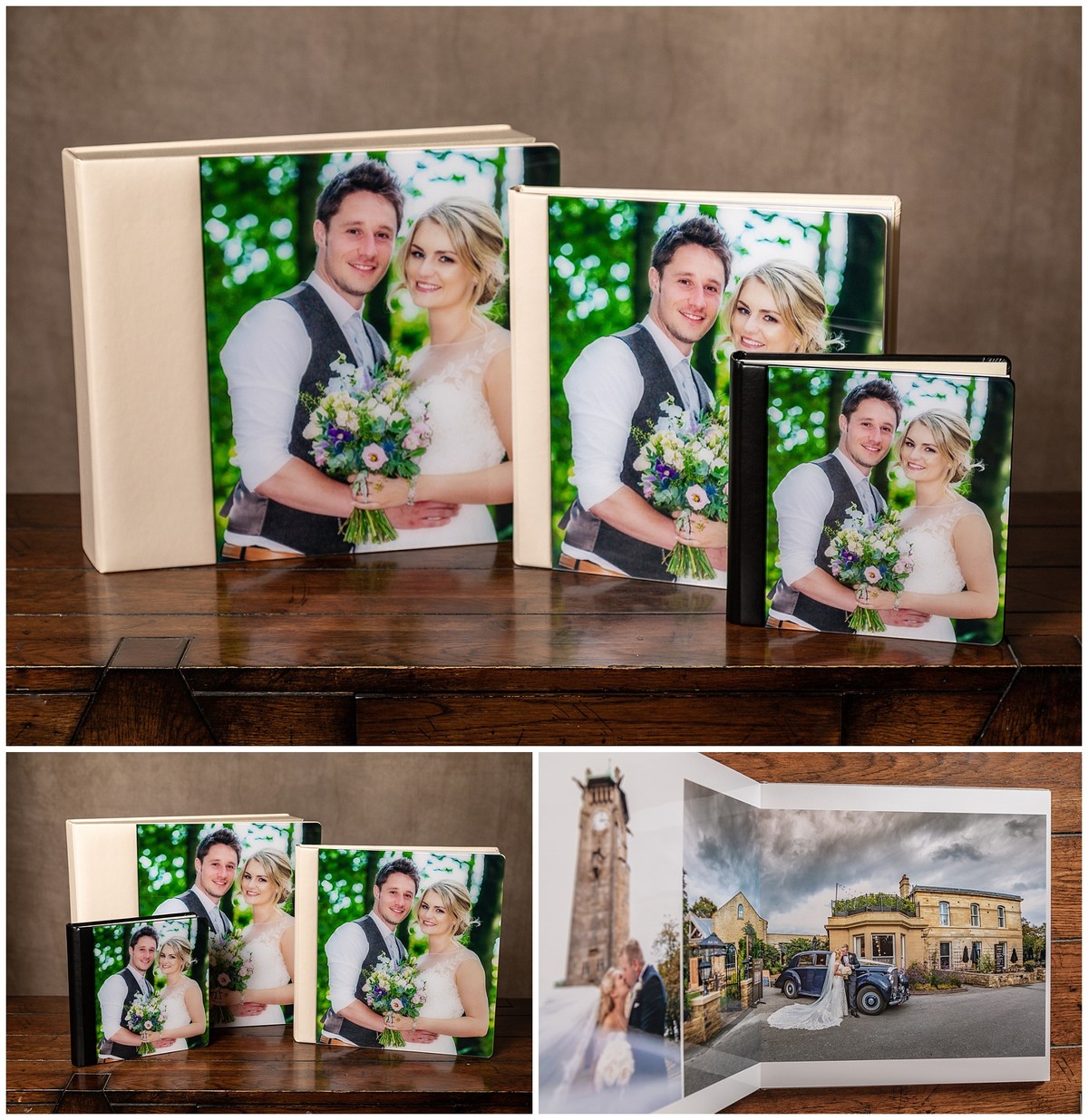 wedding photo album box crystal cover square album