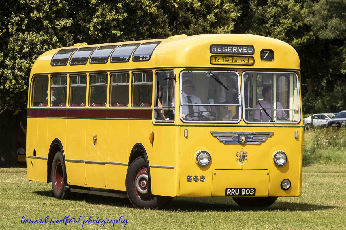 Single deck Bournemouth bus at bus rally