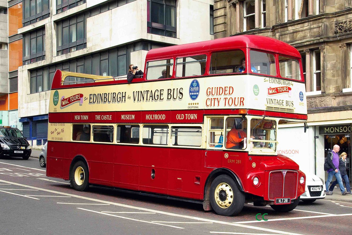 Former London Transport Routemaster in Edinburgh