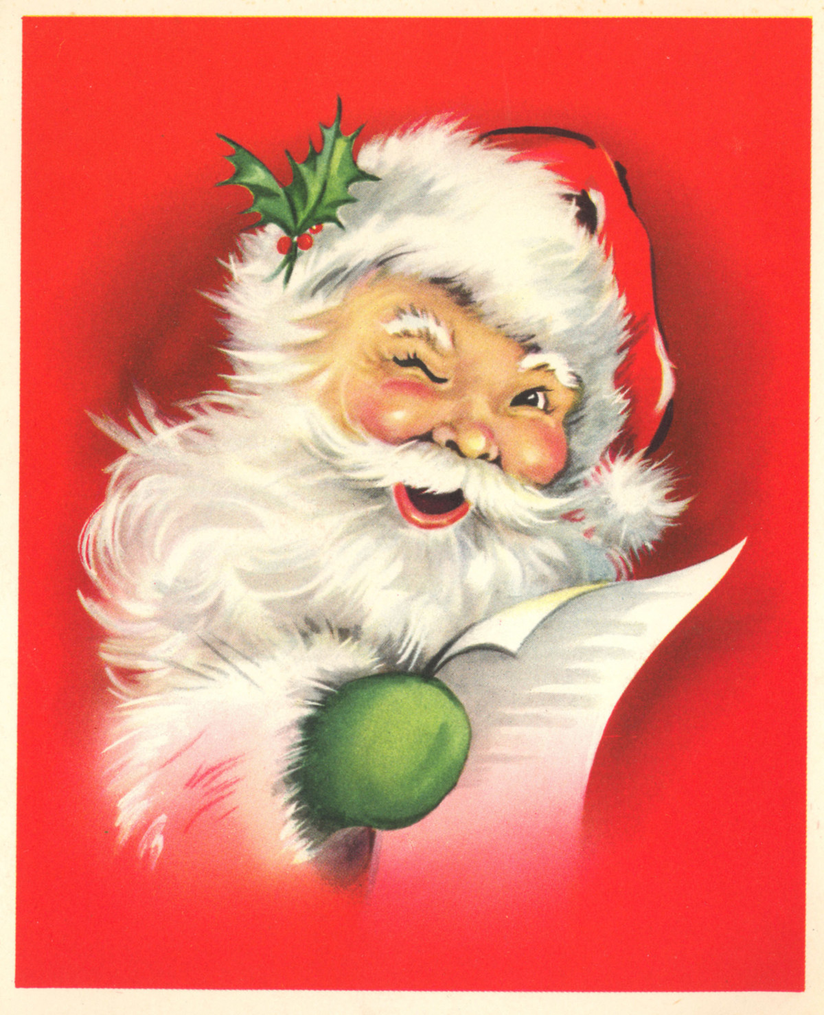 Santa Claus with his list