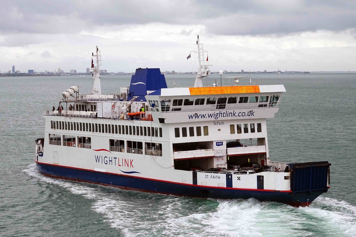 Wightlink ferry St Faith between Portsmouth and Fishbourne