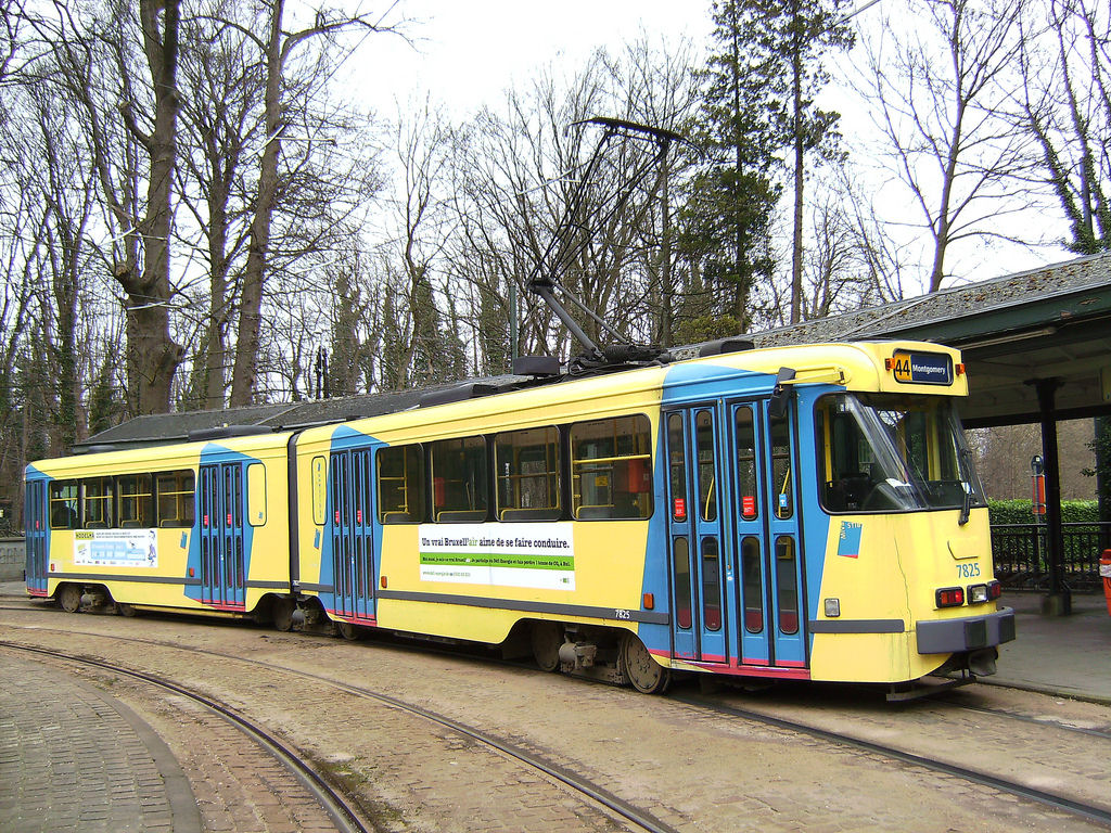 Brussels tram at Teurvin