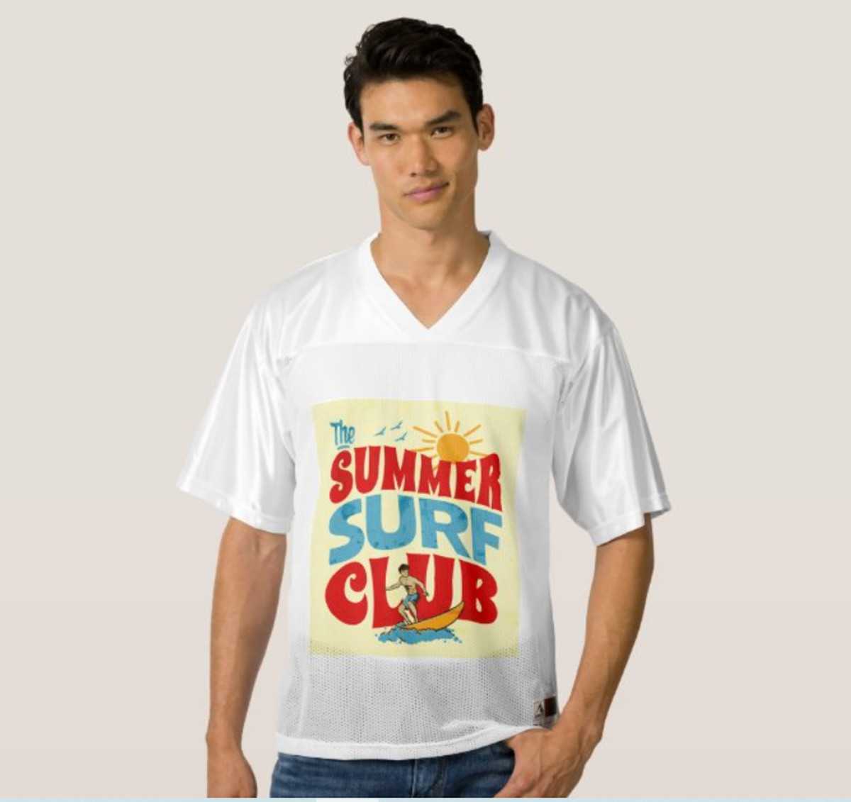 mockup of one of my Zazzle products "Summer surf club"